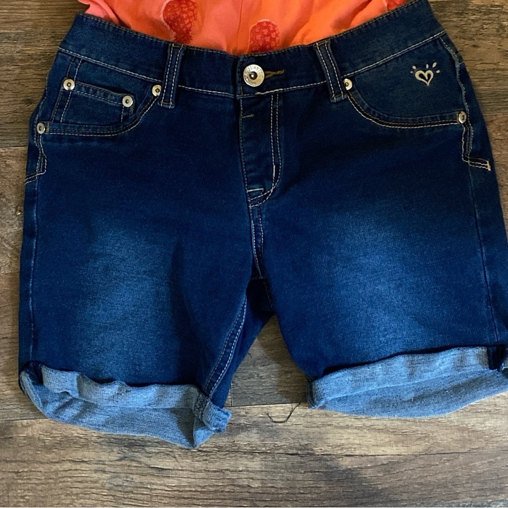 Justice Blue Denim kid shorts